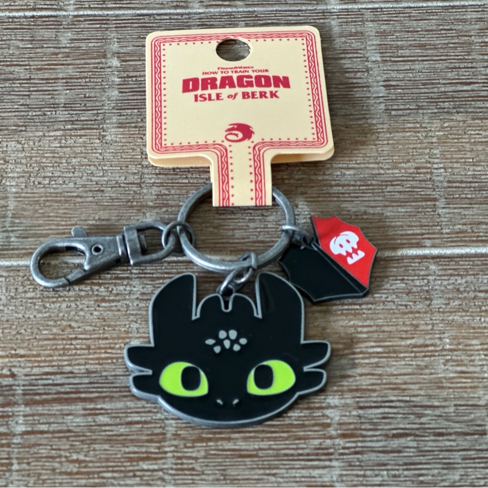 2025 Epic Universe How to Train Your Dragon Toothless Night Fury Keychain